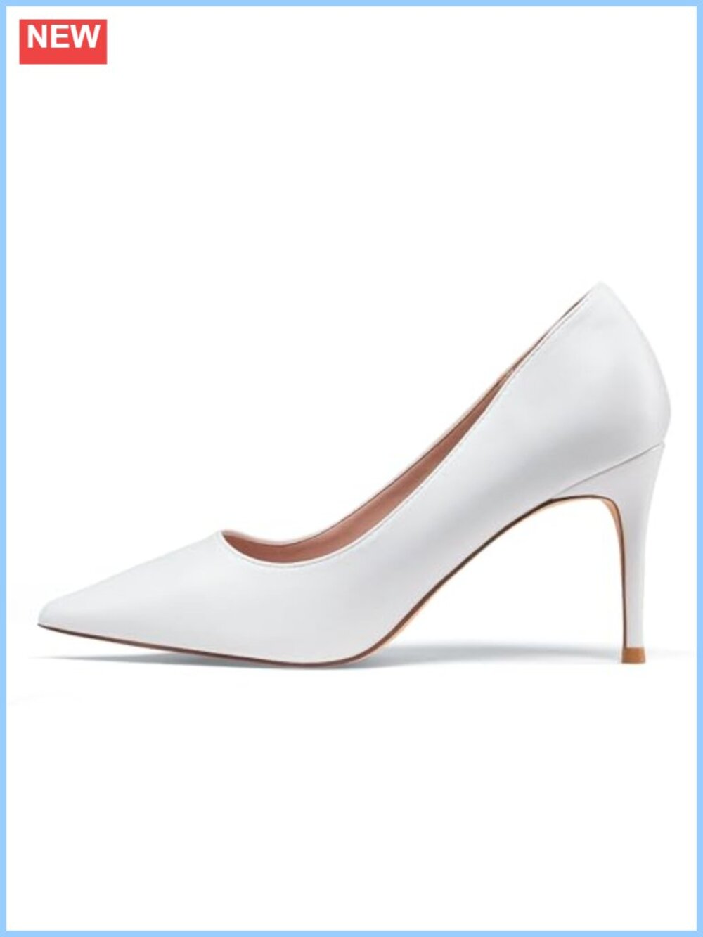Classic Pointy Stiletto Heeled Wedding Pumps - Comfortable Closed Toe Dress